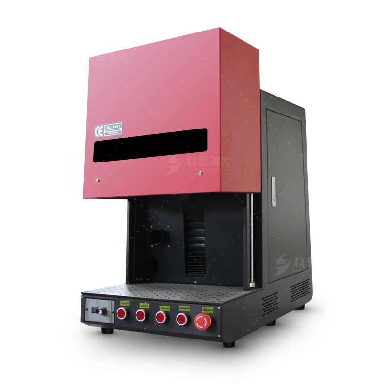 Enclosed fiber laser marking machine color fiber laser marking machine 30w jpt mopa fiber laser marking machine