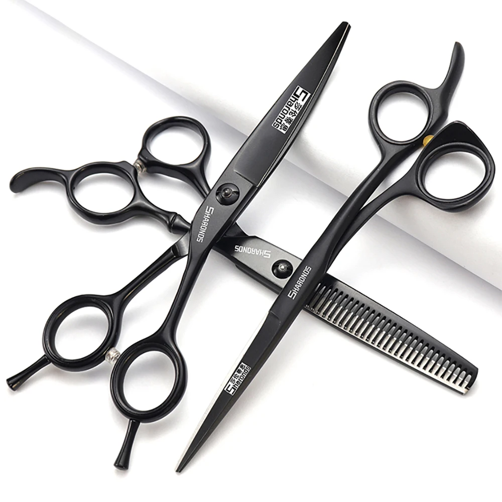 5.5/6/6.5 inch hair clippers, hairdressing scissors, scratch free flat tooth scissors, thinning hair stylist's special set.