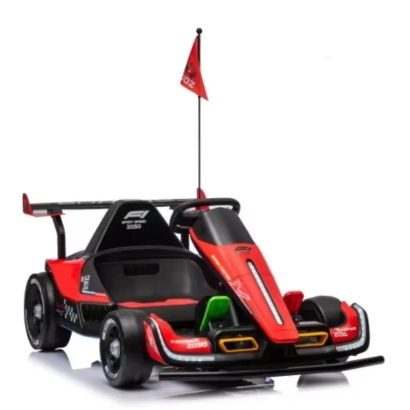 High-Speed Rechargeable Drifting Go-Kart 4WD - Safety Certified Suitable for Family & Kids Riding