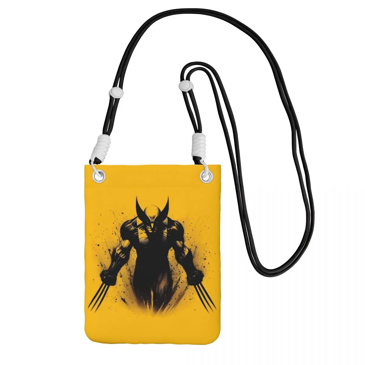 

Модная сумка для мобильного телефона Росомаха на заказ для мужчин и женщин, сумка через плечо с супергероем для покупок, съемный плечевой ремень