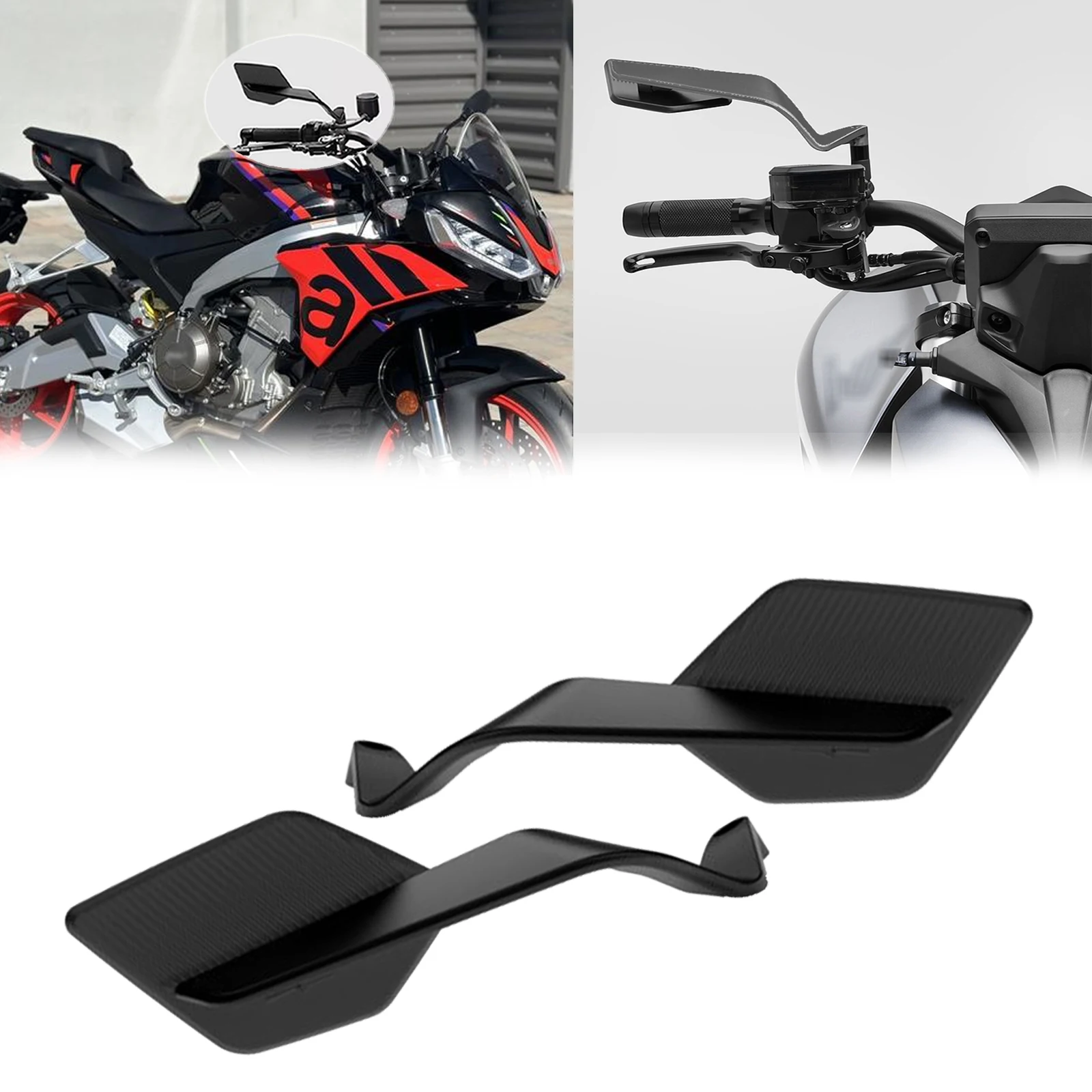 

For Tuono 660 Factory 2024 2023 2022 new rearview mirror street car adjustable invisiblemirror fixed wing rotating side mirror