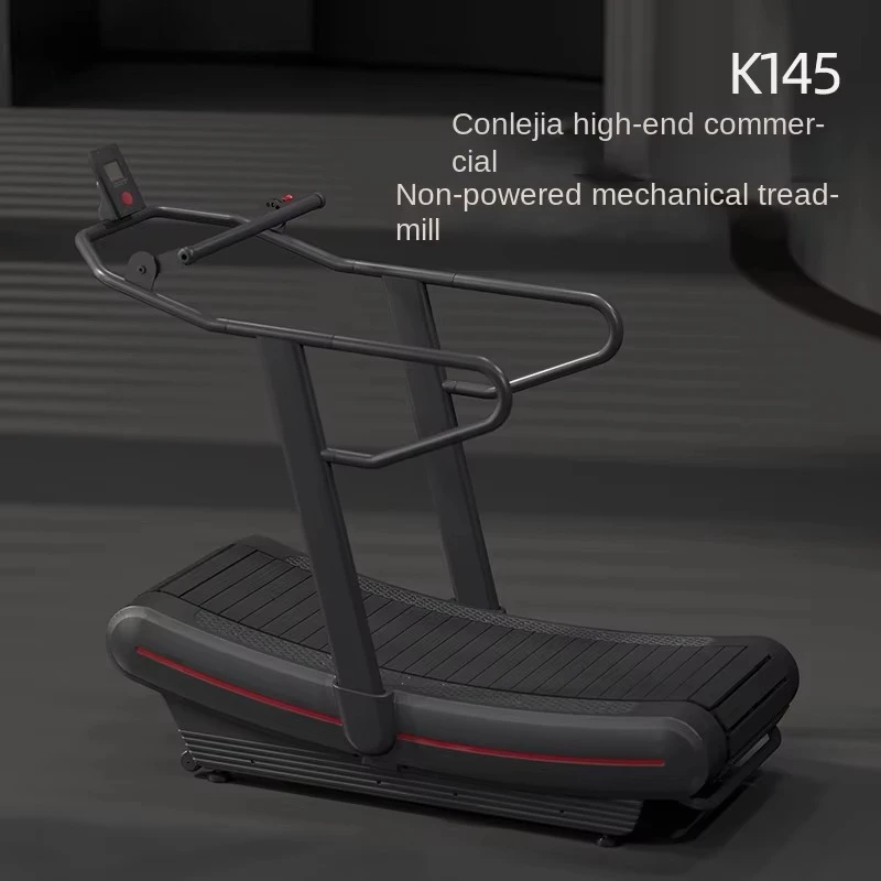 K145 tapis roulant mécanique Non motorisé Commercial haut de gamme Mode surveillance manuelle de la fréquence cardiaque en alliage d'aluminium portatif