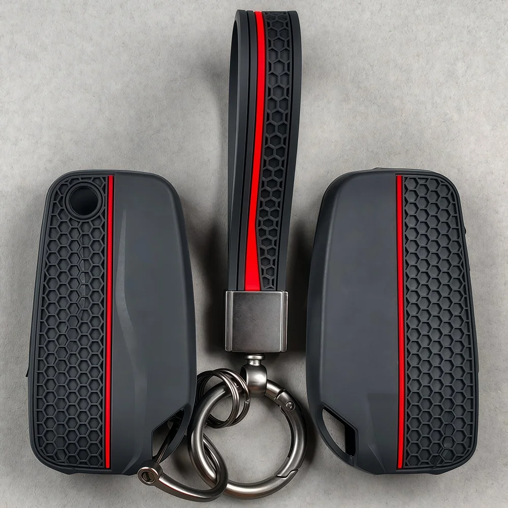 Keychain For DUCATI Multistrada V2 V2S V4 V4S 1260S 950S Silicone Motorcycle Electronic Start Key Case Cover Key Shell