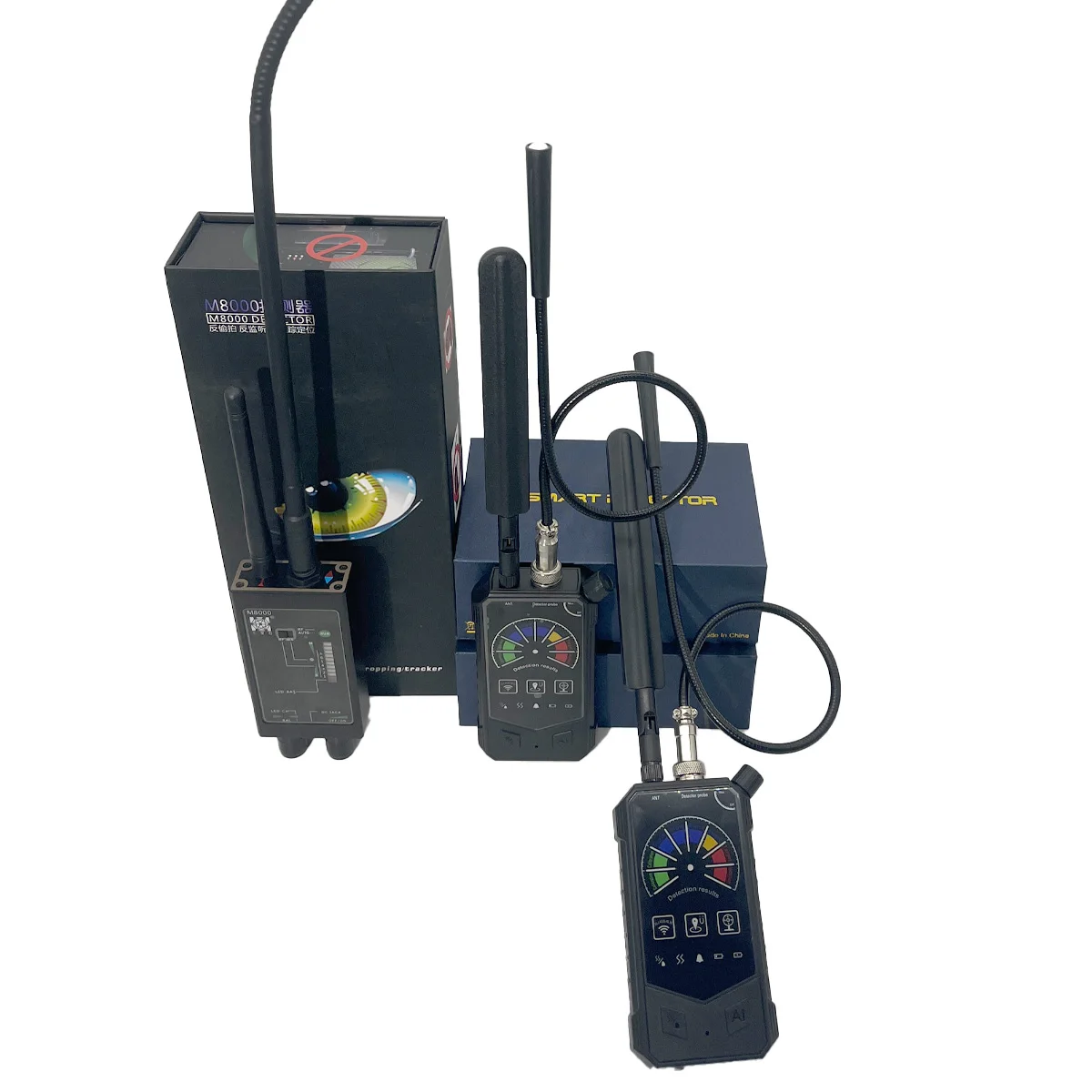 

Professional M8000 Anti Tracking Device GPS Tracker Finder Hidden Camera Detector with Auto Alarm 1MHz-12GHz Range