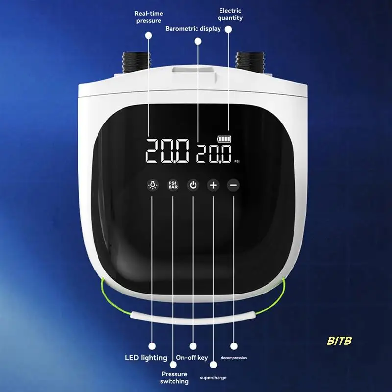 

20PSI SUP Paddle Board Air Pump Rechargeable Air Pump 4000Mah Battery For Paddle Boards Kayaks Wind Wings