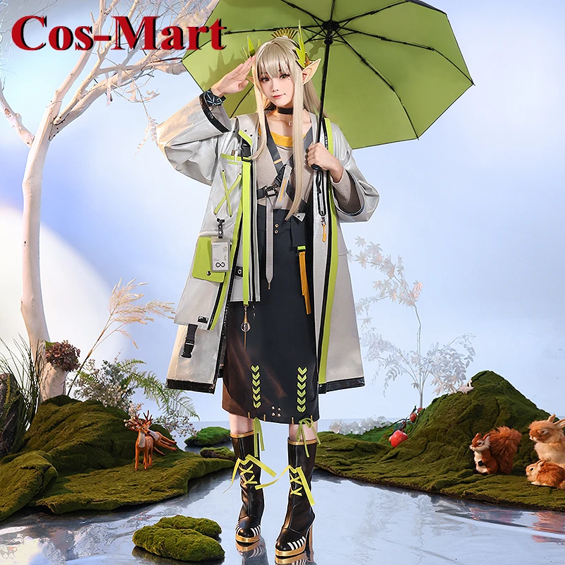 Cos-Mart Hot Game Arknights Muelsyse Cosplay Costume  Gorgeous Sweet Combat Uniform Dress Activity Party Role Play Clothing