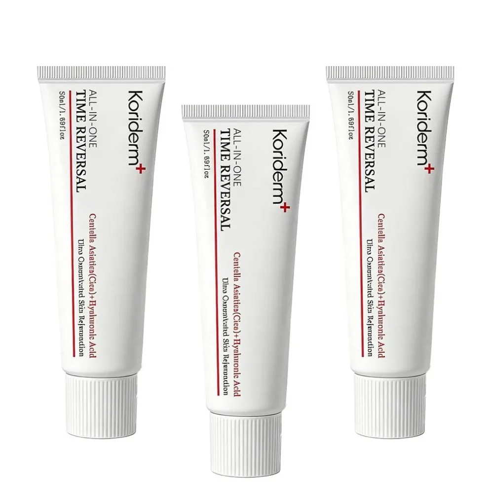 Koriderm+ Facial Repair Cream 50ml,Time Reversal All-in-One Deep Hydrating Cream,Centella Asiatica Smoothes Fine Lines Firming