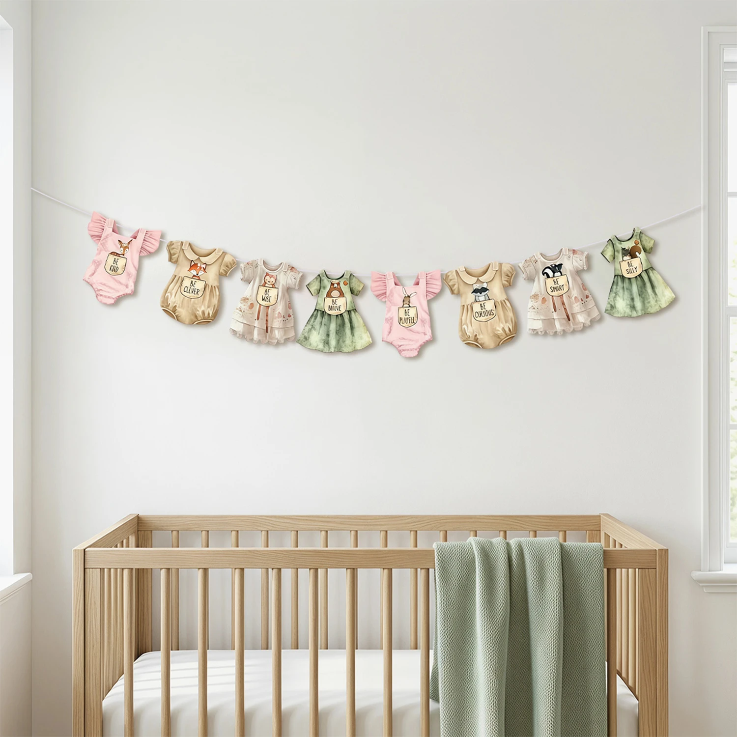 Dschungel-Abenteuer/Erdbeer-Thema Baby-Shower Bodysuit DIY Hängendes Banner Geburtstagsparty Heimwand-Deko Geschlechts-Enthüllungs-Dekoration – Detail 3
