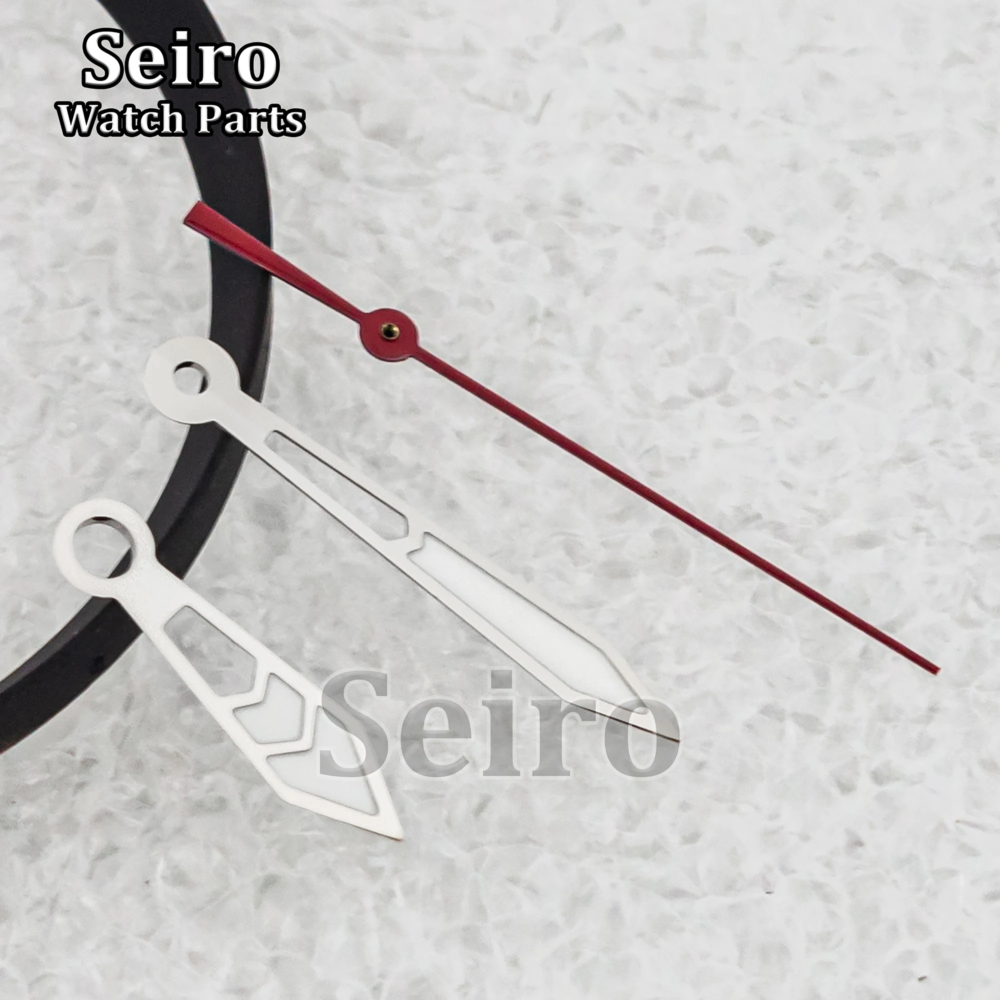 

Watch Hands Green Luminous Watch Needles Silver Pointers Red Second Hand for NH35 NH36 Movement Modified Accessories Parts