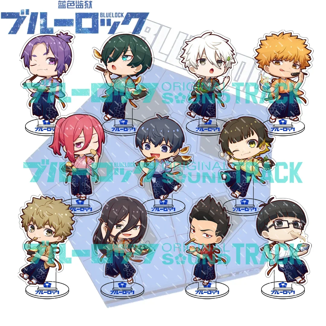 Anime Figure Lock Acrylic Stands Cosplay Isagi Chigiri Bachira Nagi Karasu Cartoon Animation Blue Prison Model Plate Gift