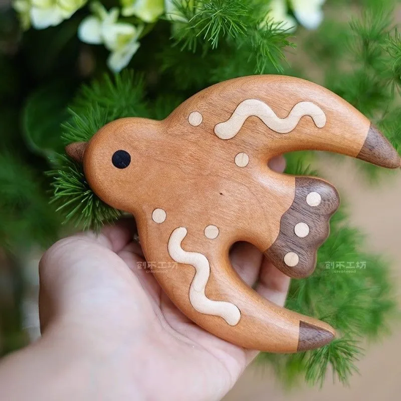 

Log retro bird decoration living room wall ornament