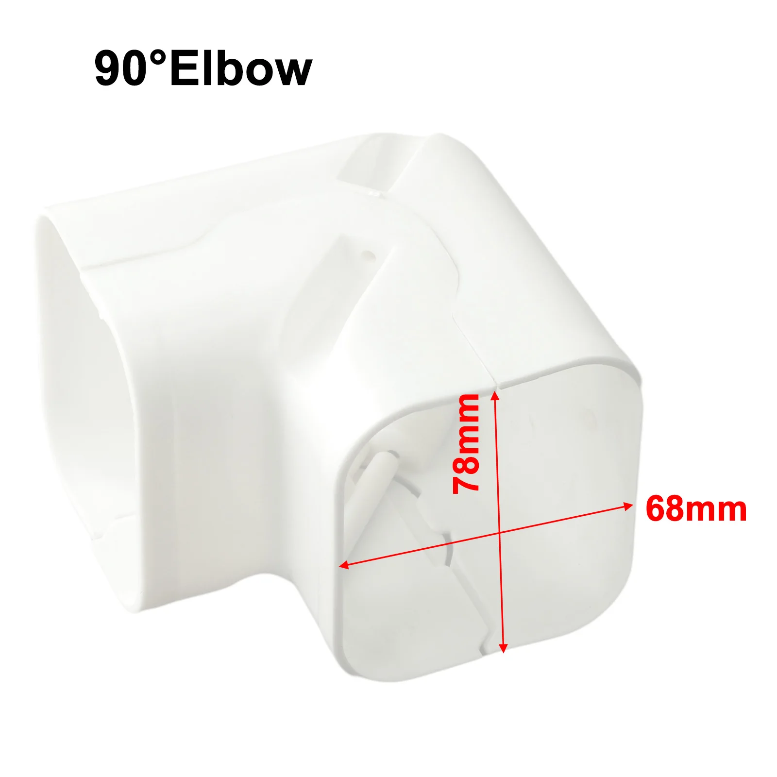 Coupling Easy To Install End Cap Cover Connection Lines Wall Cap Wall Entry Cap Weather Resistance 135°Flat Elbow