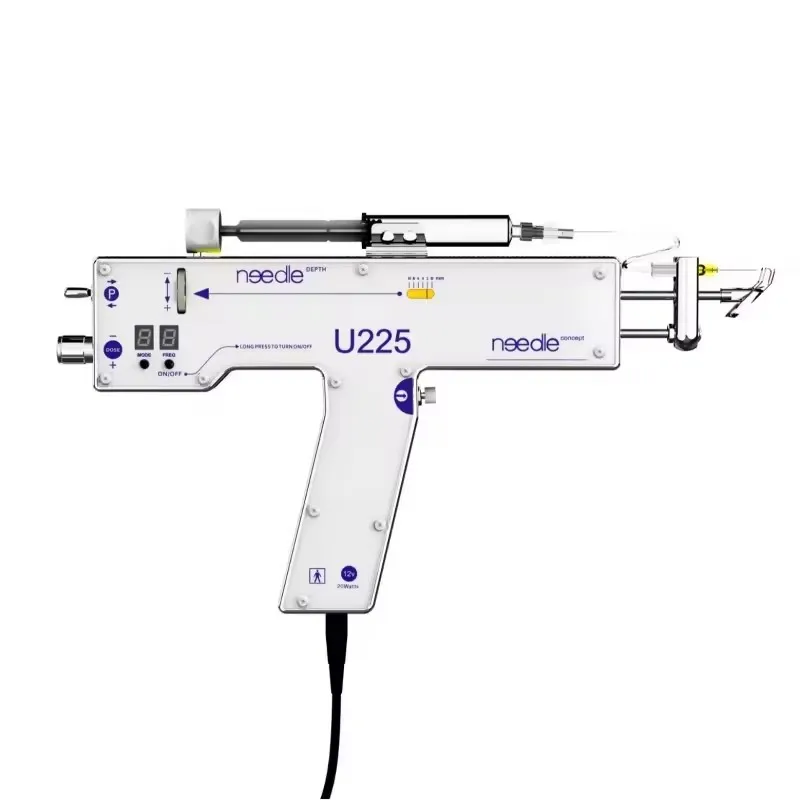 Newest U225 PRP Skin Scalp Face Rejuvenation Whitening Meso Gun Needle Injector Home Use Beauty Salon Mesotherapy Gun