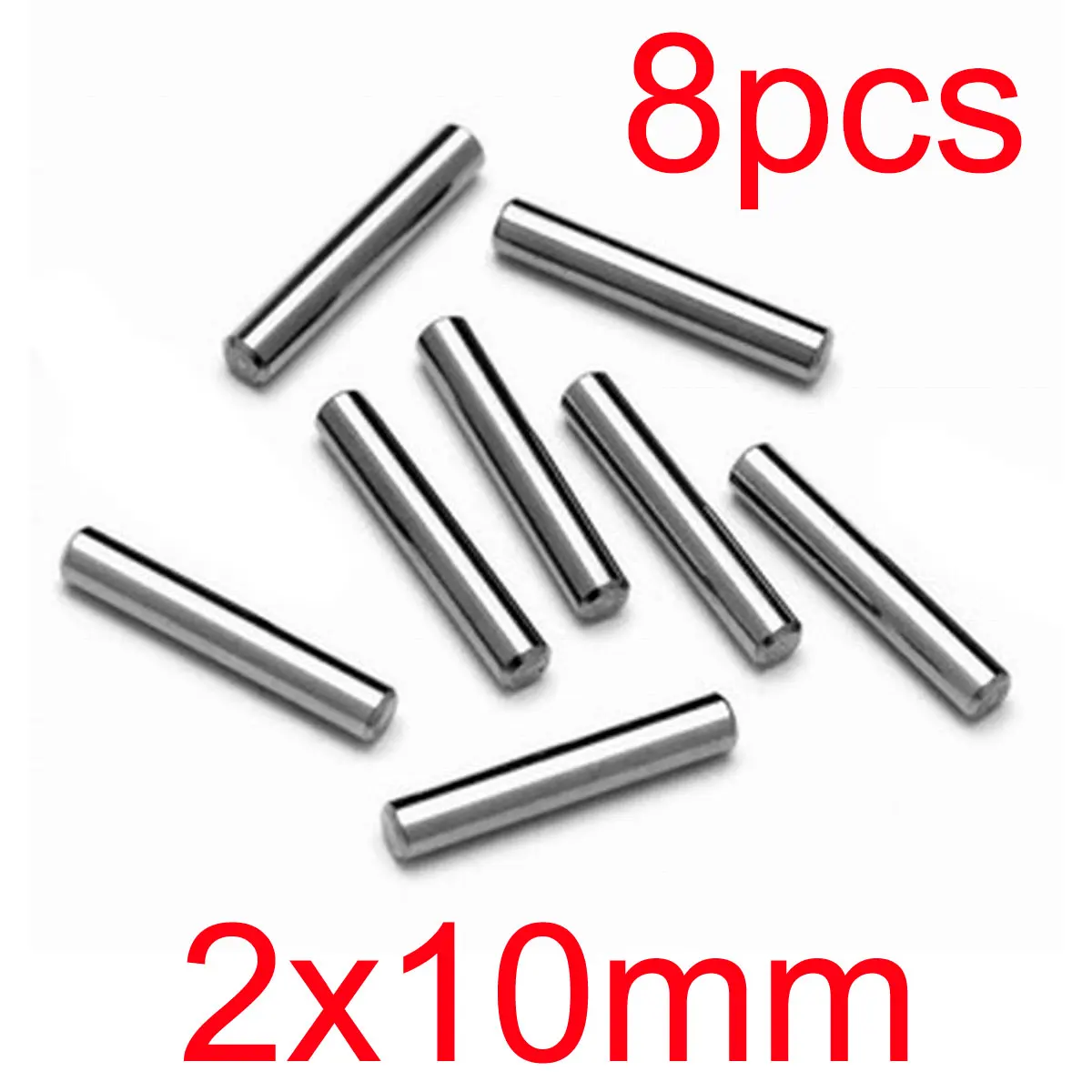 16 or 8pcs HSP 08027 Steel Axle cross Pin 2x10mm For 1:8 1/10 4WD RC Car Adapter Hex Wheel Drive Hub