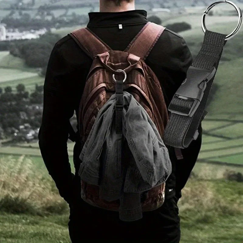 المحمولة أسود أزرق النايلون مكافحة سرقة حزام الأمتعة حامل القابض إضافة حقيبة يد كليب UseTo Carry Multitool أدوات صغيرة في الهواء الطلق