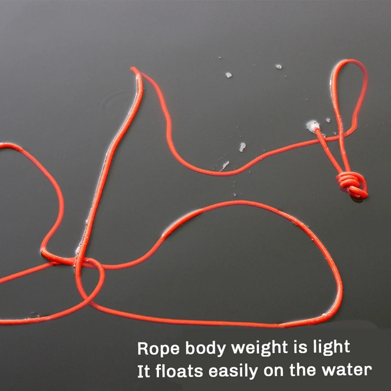 ELOS-Water Floating Lifesaving Rope Strong Reflective Buoyant Throw Rope Professional With Bracelet/Hand Ring For Outdoors