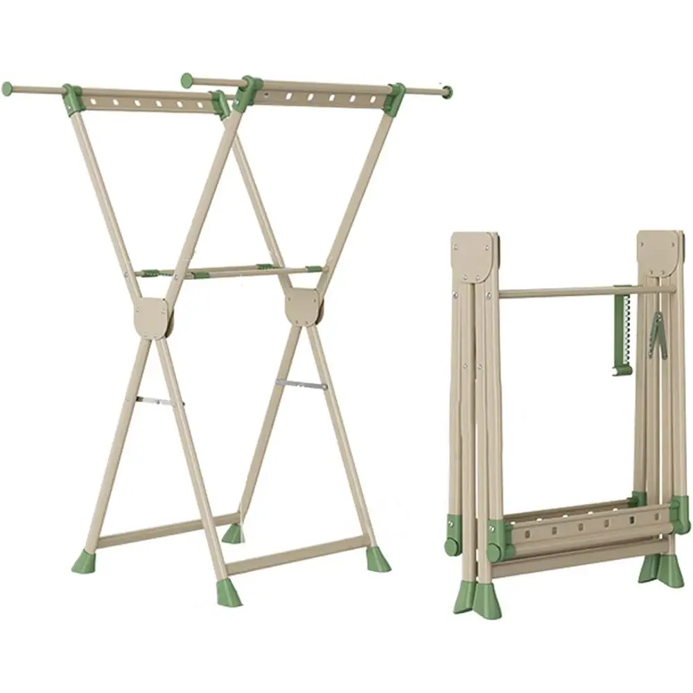 

Sturdy Indoor/Outdoor Folding Clothes Drying Rack with Ventilated Holes for Heavy-Duty Use