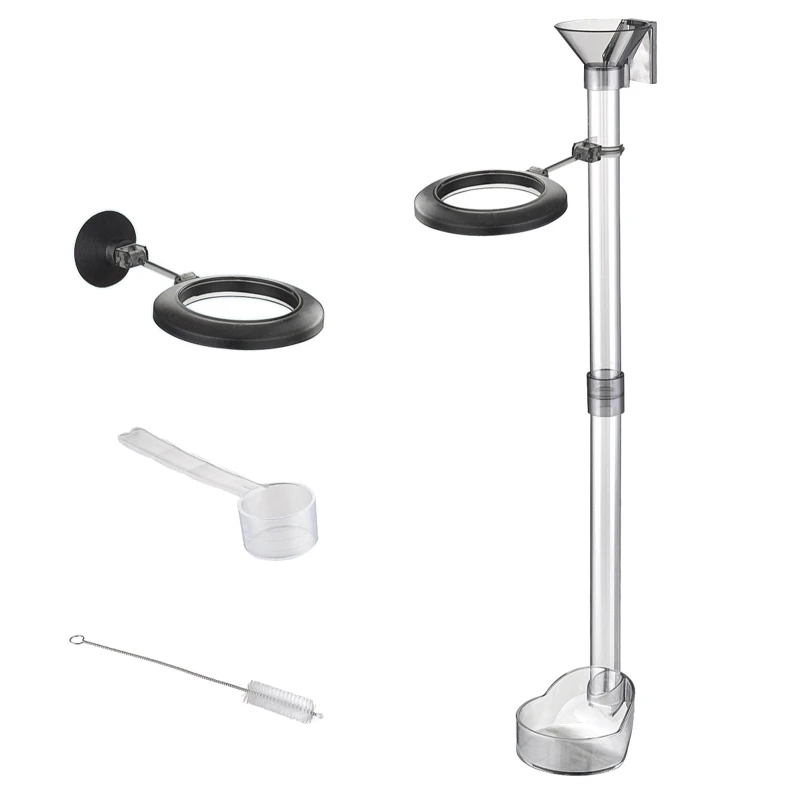

Aquarium Feeder Tube with Hook, Shrimp Feeding Dish Tray, Floating Feeding Ring