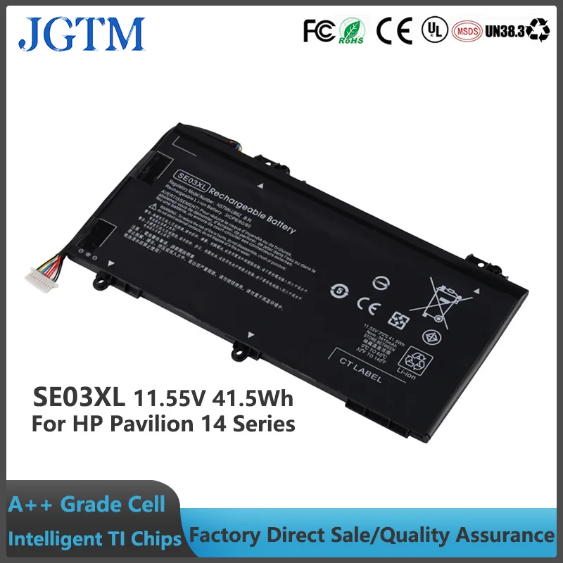 

JGTM SE03XL Laptop Battery for HP Pavilion 14-AL000 14-AL125TX 14-AL136TX 14-AL027TX 14-AL028TX 14-AL062NR 14-AL007LA 14-AV002LA