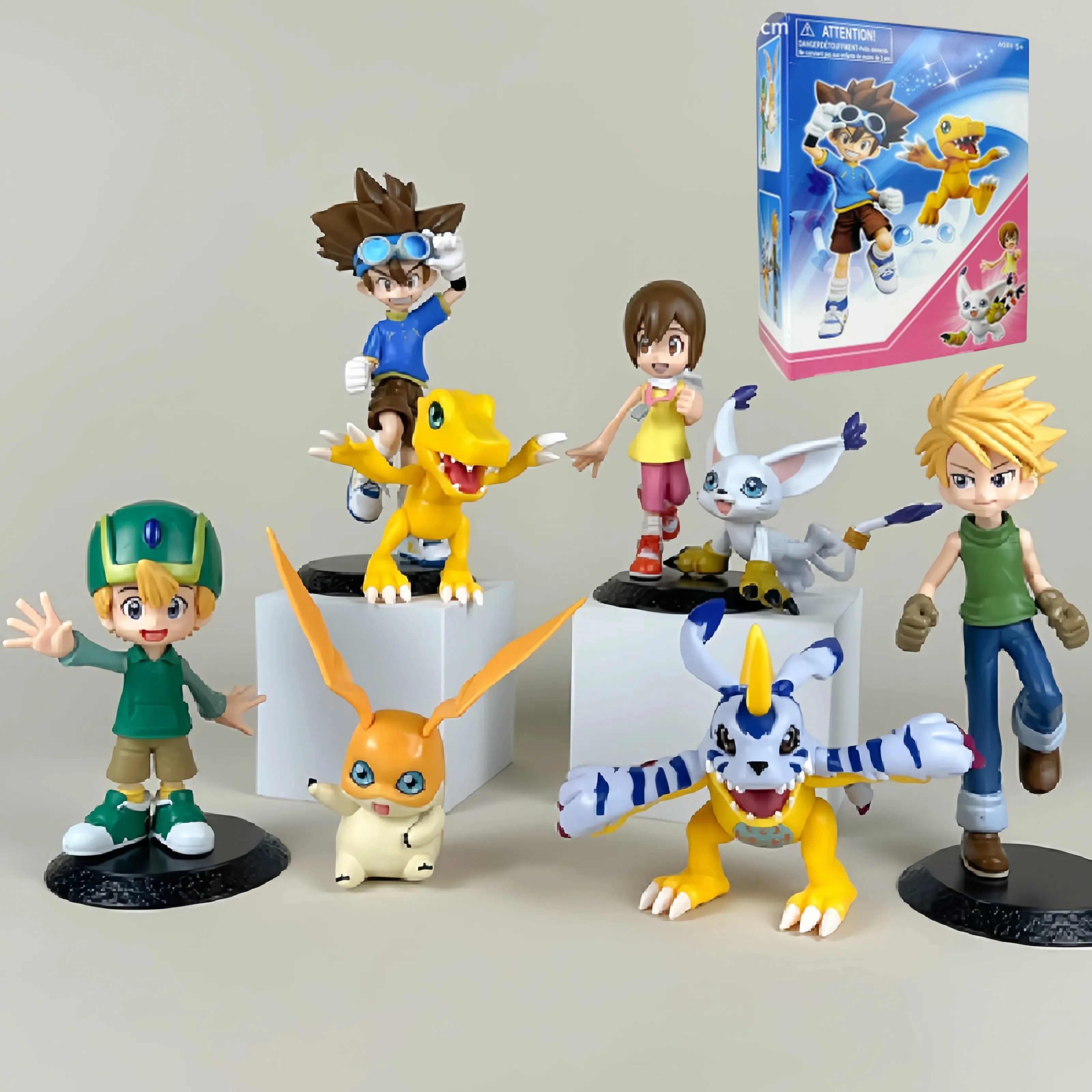 

Boxed Digimon Agumon Handmade Model Anime Set Eight Gods Taiyi Plus Cloth Beast Model Ornament Doll Decoration Decorative Gifts