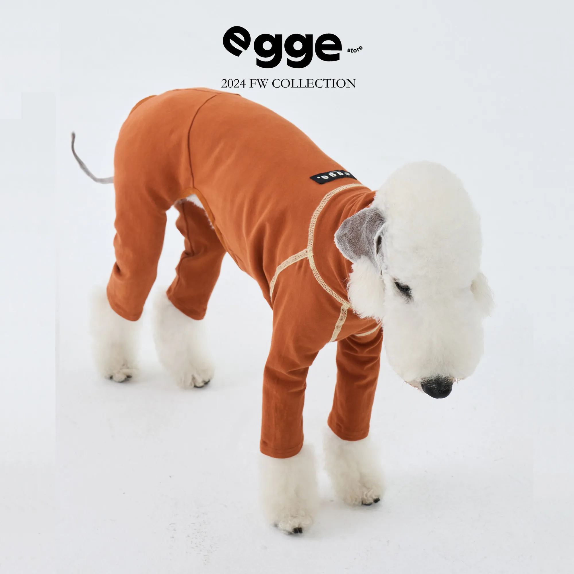 EGGE Spring Whippet Coffee Grey Stripes Undershirt 4-Leg Super Stretch Cotton Bodysuit Leisure Jumpsuit for Italian Grreyhound