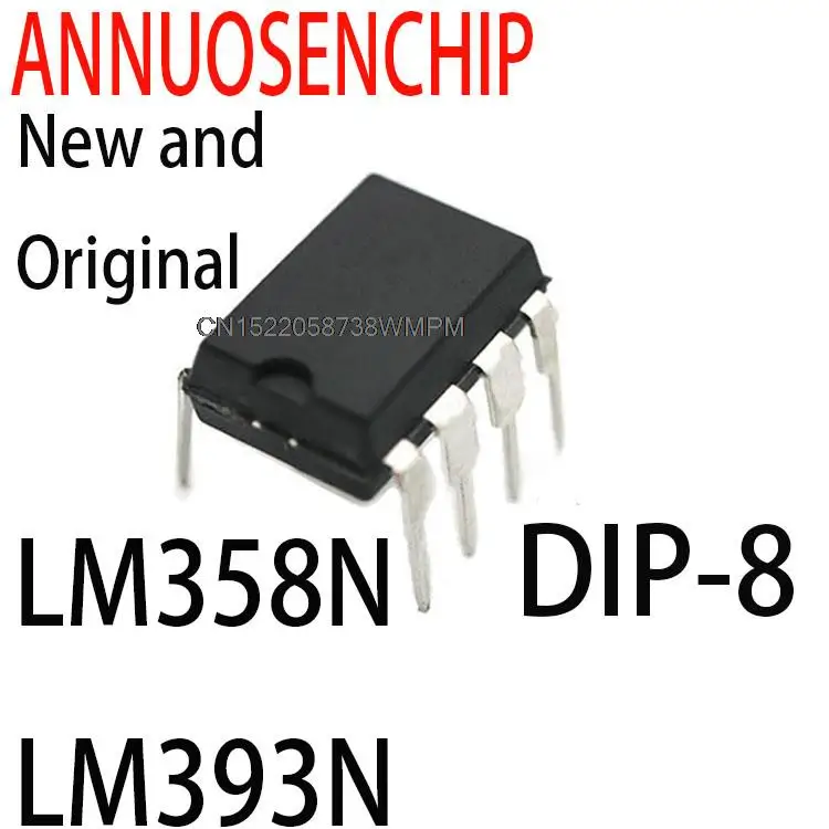 100PCS New and Original LM324 LM393 amplifier circuit DIP-8 LM358N LM393N NE555P UA741CN DIP-14 LM324N LM339N