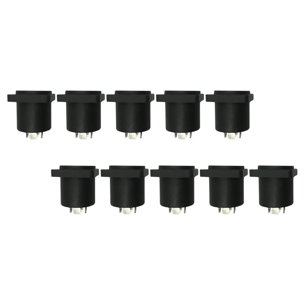 

10pcs Stage Box Socket Small Square Plastic Stainless Steel Loudspeaker Bracket Sound Box Speaker Hanger HOLDER Easy Use