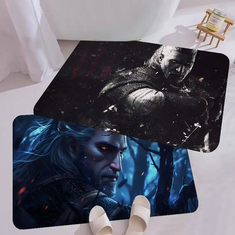 Fantasy Game The W-Witcher Door Mat Washable Non-Slip Living Room Sofa Chairs Area Mat Kitchen Doormat Area Rug