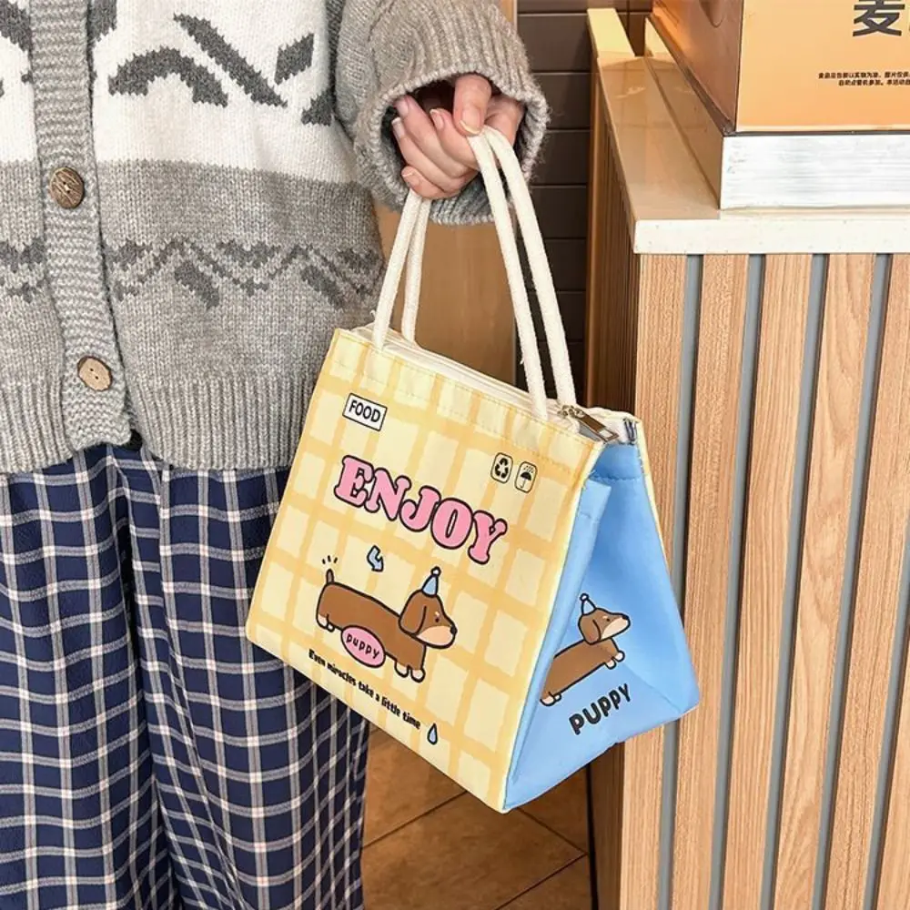 Cute Capybara Thermal Lunch Bag Cartoon Insulated Lunch Box Portable Food Storage Bag For Women Girl Kids