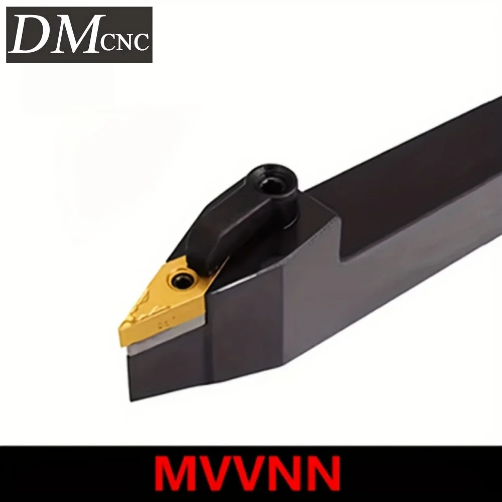 MVVNN Tool Holder + VNMG Inserts - Precision Turning Set for Steel/Aluminum (2525M16/1616H16/2020K16)