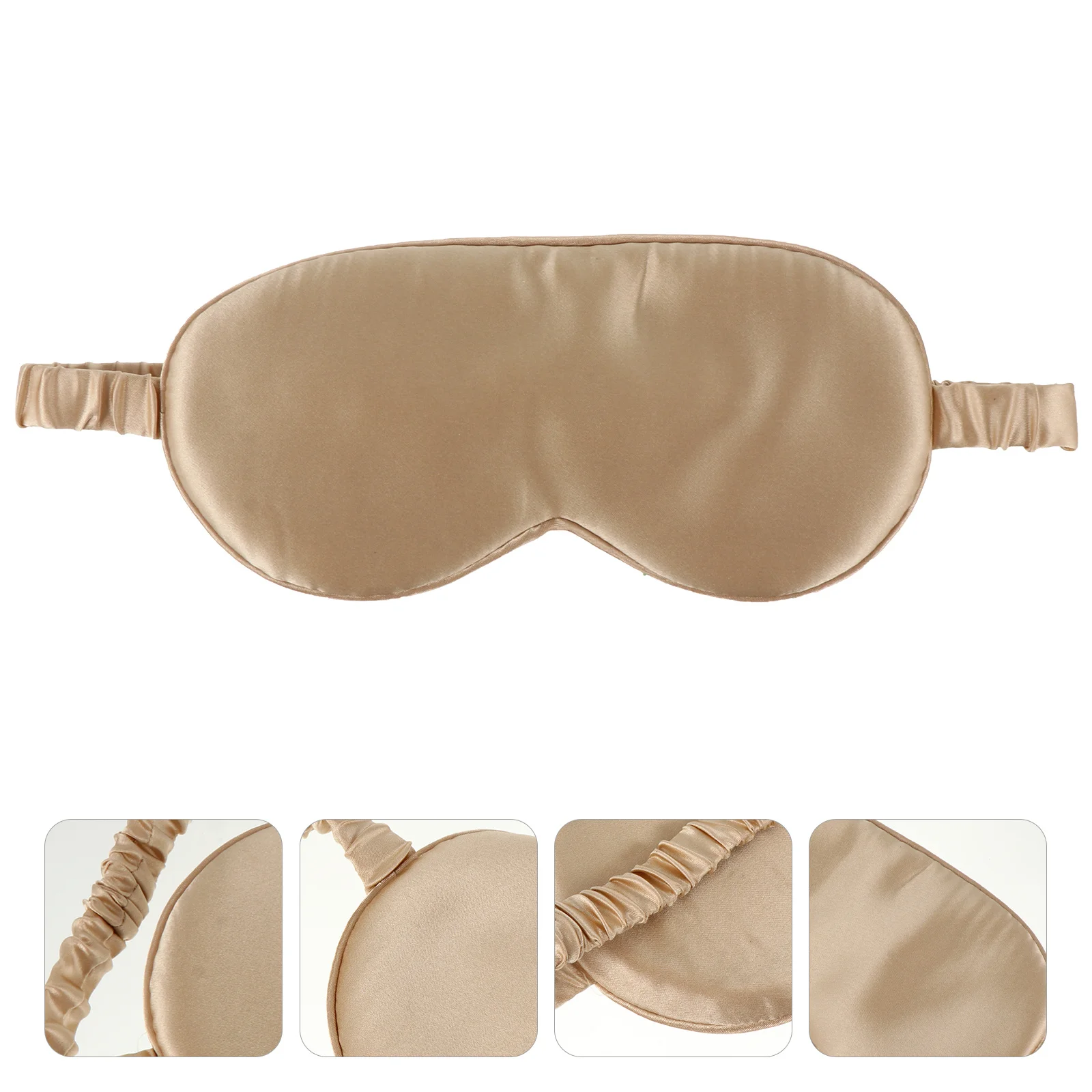 Jedwabna maska na oczy, lekka, oddychająca, na noc, do podróży, na kemping, blokująca światło, wygodna, łagodząca zmęczenie.