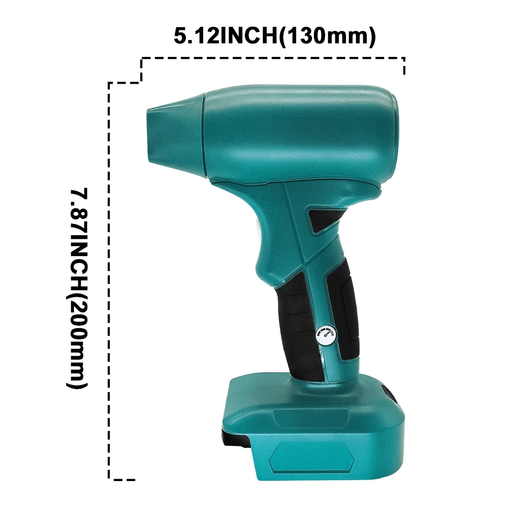 Imagem -03 - Mini Handheld Jet Dry Blower 4-velocidade Electric Air Duster Ventilador Turbo sem Fio Dust Blower Ferramenta de Limpeza Fit Makita Bateria 18v