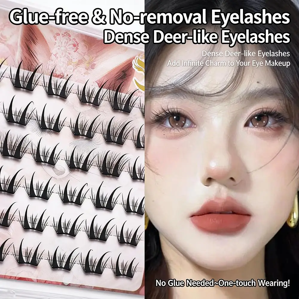 DIY Einzelwimpern, segmentierte künstliche Wimpern, natürliche, weiche Manga-Wimpern, Wimpernverlängerung, Cluster-Wimpern für Augen-Make-up