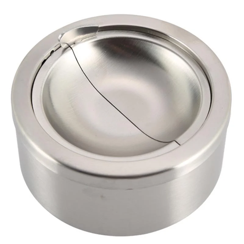 Creative Ashtray Household Stainless Steel Funnel Ash Proof Ashtray Personalized Multi Function Office Indoor Outdoor Accessorie