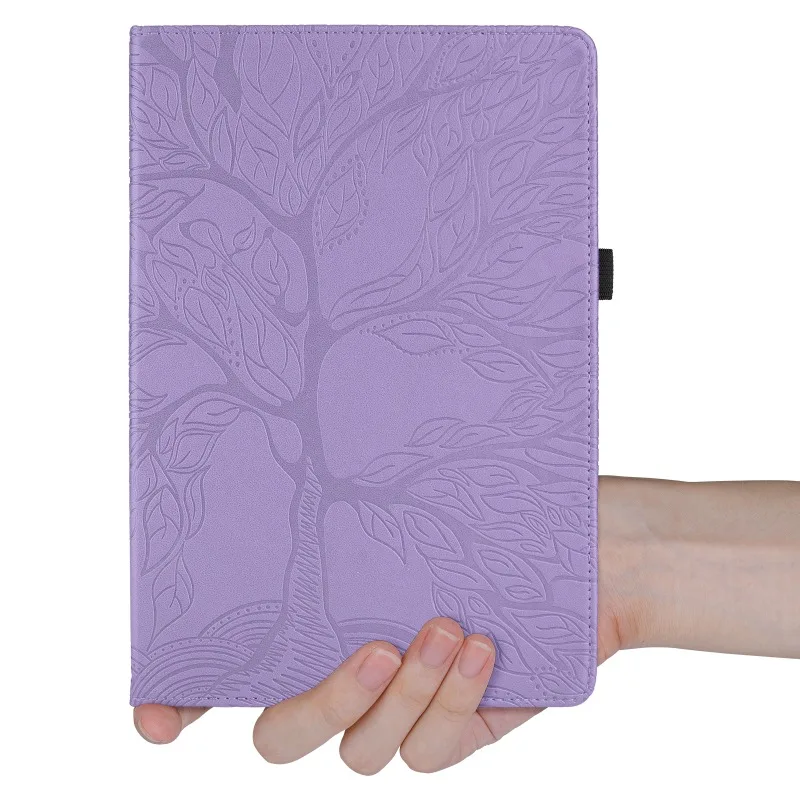 Funda Case For Kindle Paperwhite 12 Generation 7 Inch 2024 Colorsoft SA568B SA569P Tree Embossed 360 Degree Rotating Stand Cover