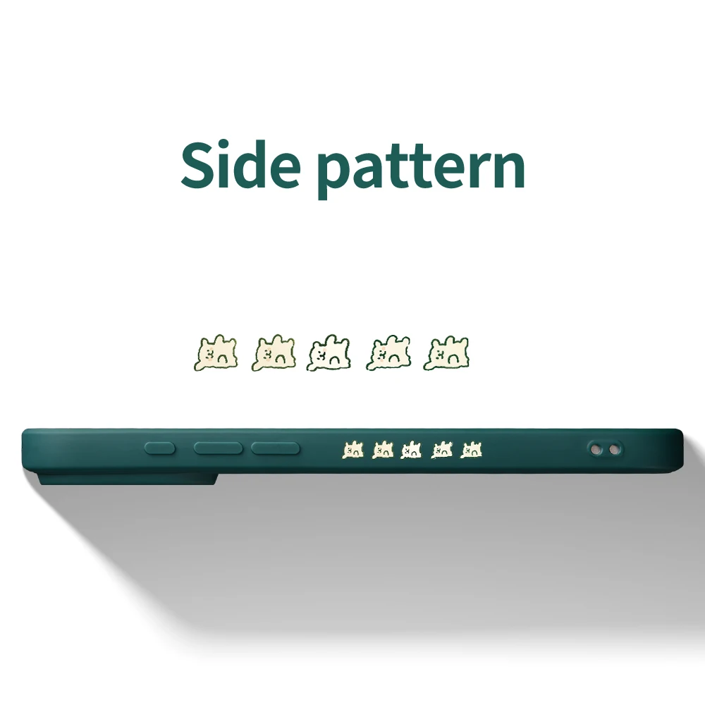 لطيف الدب الغابات نمط غطاء من البولي يوريثان كوكه آيفون 17 ProMax 17 الهواء 16 15 14 13 12 11 برو ماكس XS Max7 8 Plus 16e 16 Plus