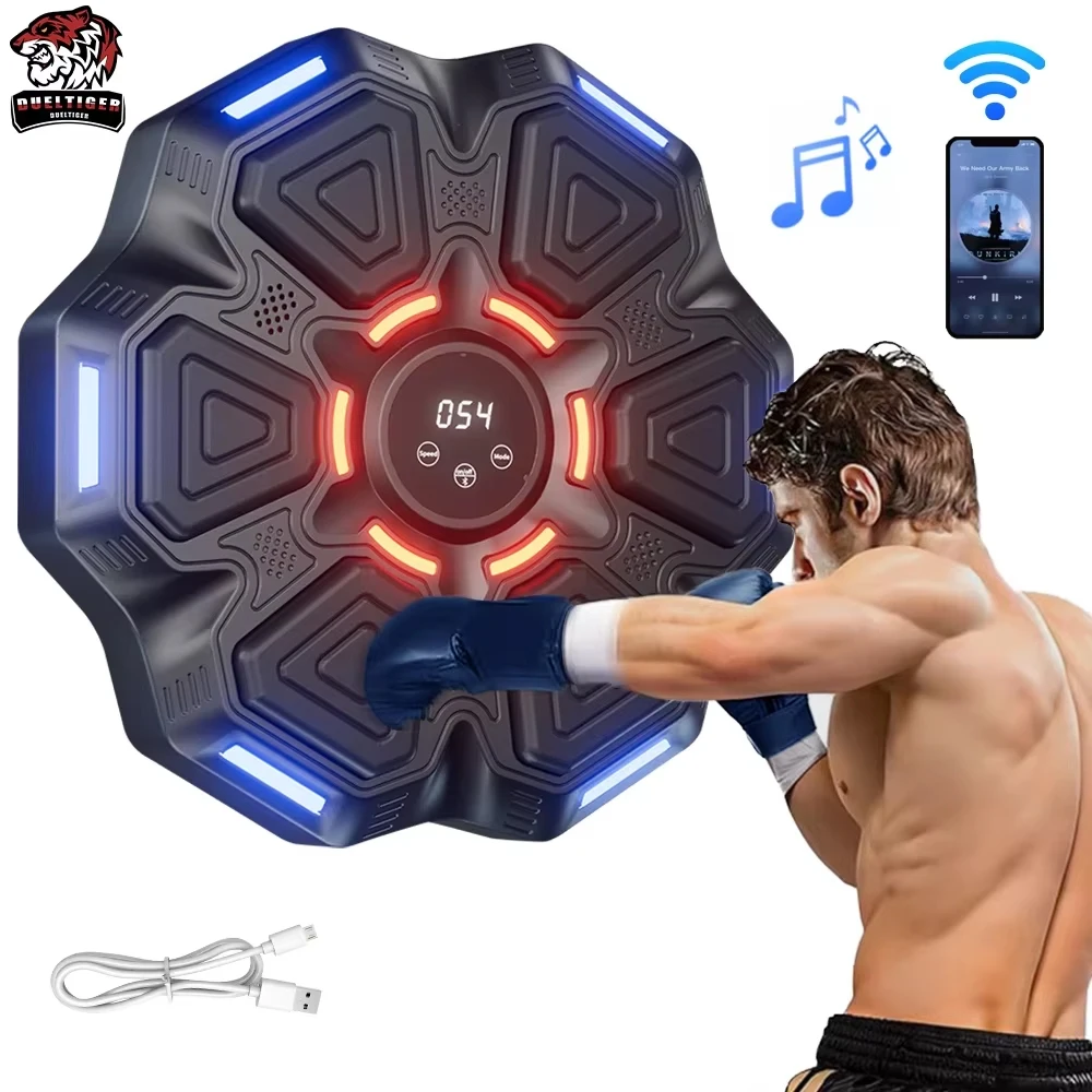 Musik Boxing Maschine Smart Bluetooth Wand Montiert Musik Boxen Trainer Gym Hause Elektronische Boxen Ziel Stanzen Ausrüstung