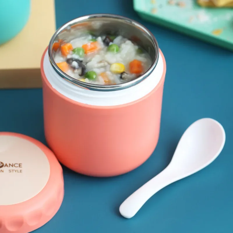 

Mini Thermal Lunch Box for kids Stainless Steel Vaccum Cup Soup Cup Insulated Lunch Box Portable Breakfast Milk Food Container