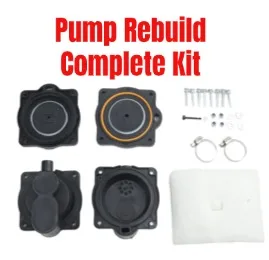 Air Pump Rebuild Kit With Diaphragms Valves And Filter For HP-80 HP-60 Pool Equipment Repair Replacement Parts Accessories