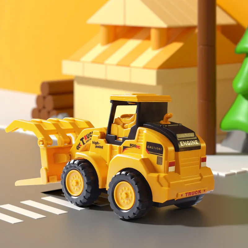 

Набор строительной техники для развития интереса у детей: экскаватор, дорожный каток, бульдозер, вилочный погрузчик BSHY812A