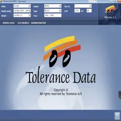 2021 Newest Tolerance Data 2009.2 Auto Repair Data with Free Keygen Unlimited Activator Software Car Repair Tool Diagnostic