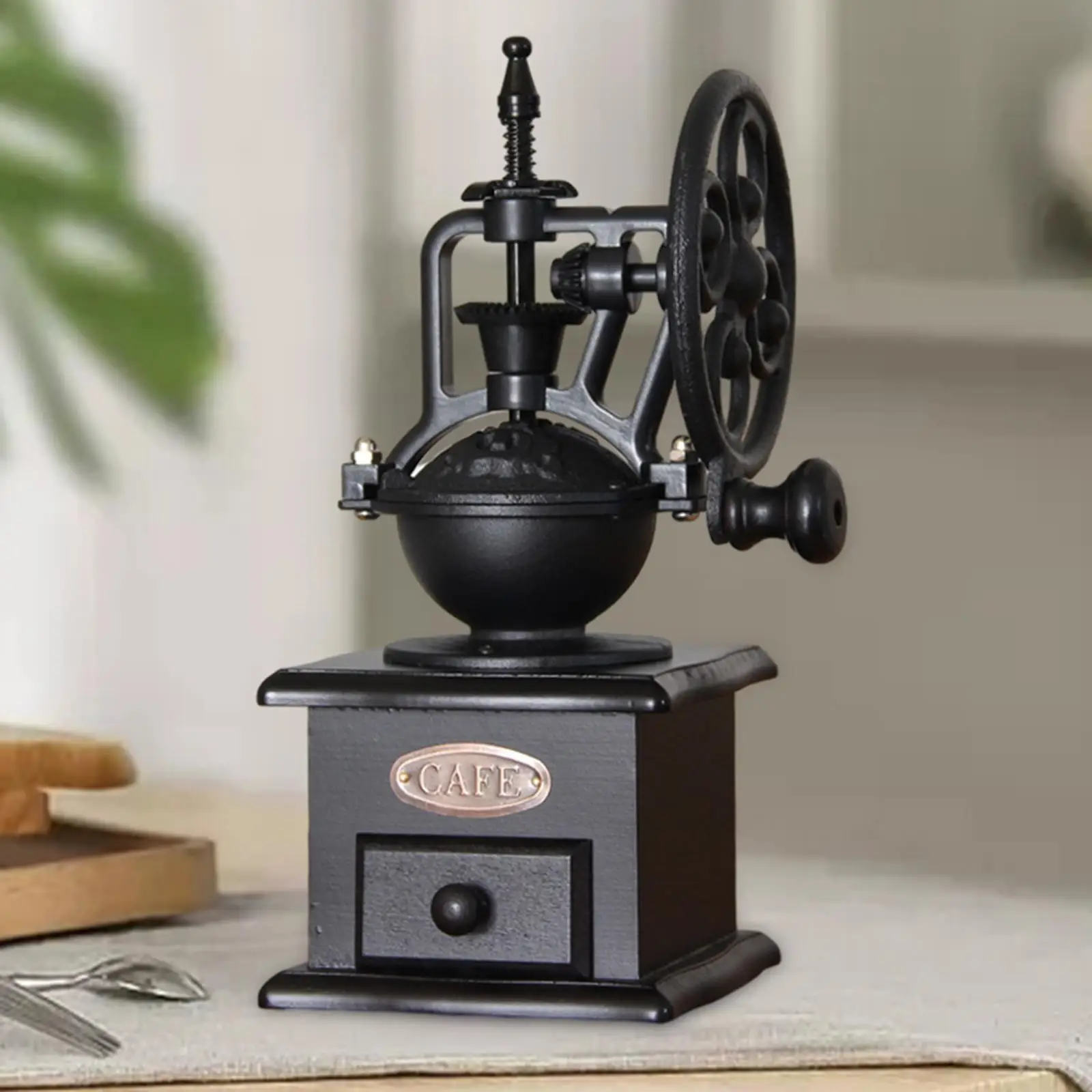 

Vintage Hand Crank Coffee Grinders Portable Multipurpose Durable Coffee Bean Mill Grinding for Camping Kitchen Home Cafe Picnic