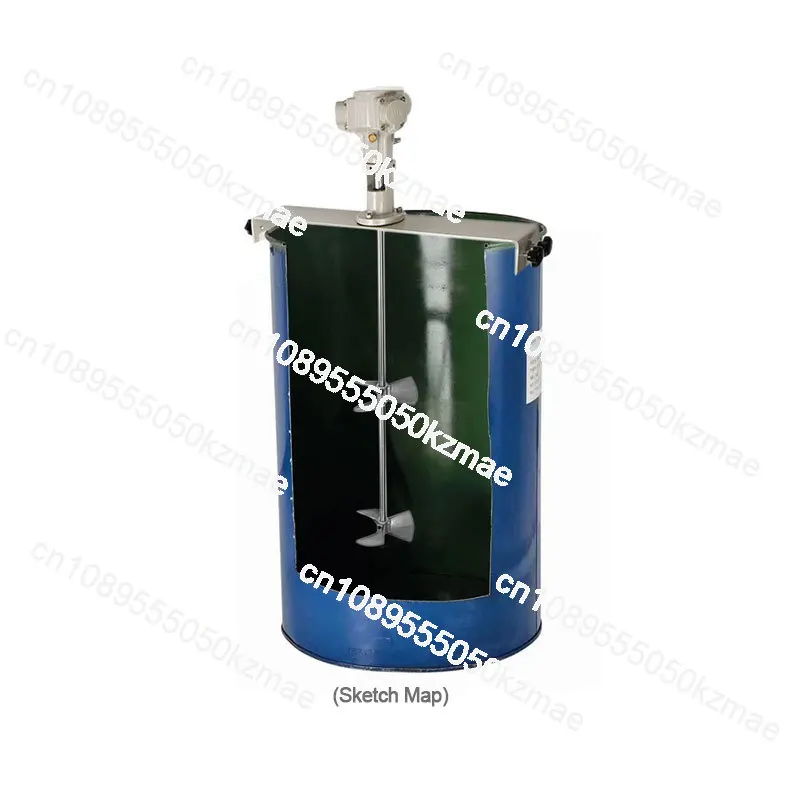 

IN STOCK1/2HP Agitator Pneumatic 3 Cylinder 50 Gallon Paint Foldable Propeller 200 Liter Capacity Pneumatic Paint Air Agitator
