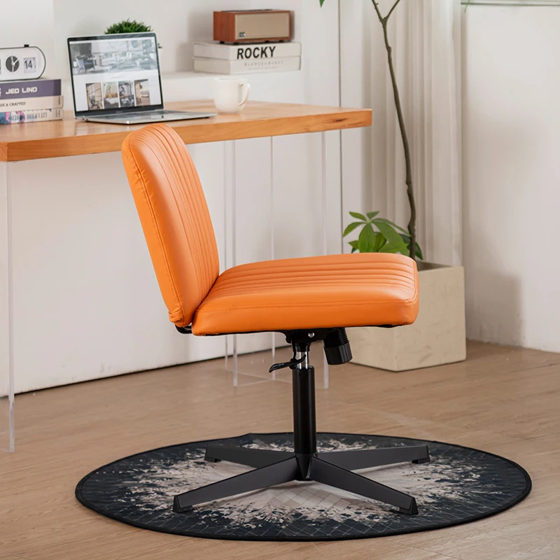 Designer Orange Office Chair Modern Cheap Simple Comfortable Relaxing Office Chair Swivel Study Silla De Escritorio Furniture - Image 2