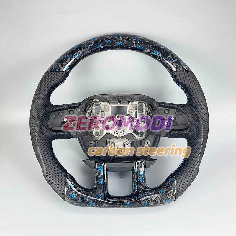 100% Forged Carbon Fiber Custom Steering Wheel With Paddle Shifter Cutout Fit Range Rover Evoque Racing Modified Steering Wheel