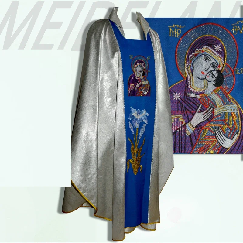 

New arrival Priest sacrificial clothing Catholic church uniform men's clergy robe Priest Uniforms