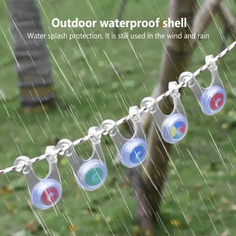 10 LED Rope String Lights, Decorative Fairy Lights for Family Gatherings, Outdoor Camping, Fishing & Tent Decoration