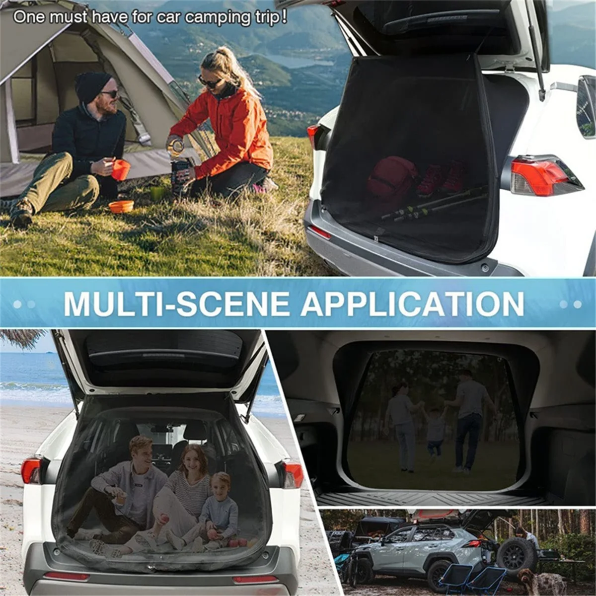 

Exclusive Car Window Sunshade, Rear Seat Window Sunshade, Car Anti-Mosquito Curtain, Heat Protection Stretch Car Window Cover,M