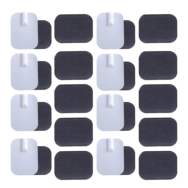 

2mm Plug 4.5x6cm TENS Machine Muscle Pads Stimulator Massager Muscle Slimming Electrode Patch Silicone&Gel Electrode Pads