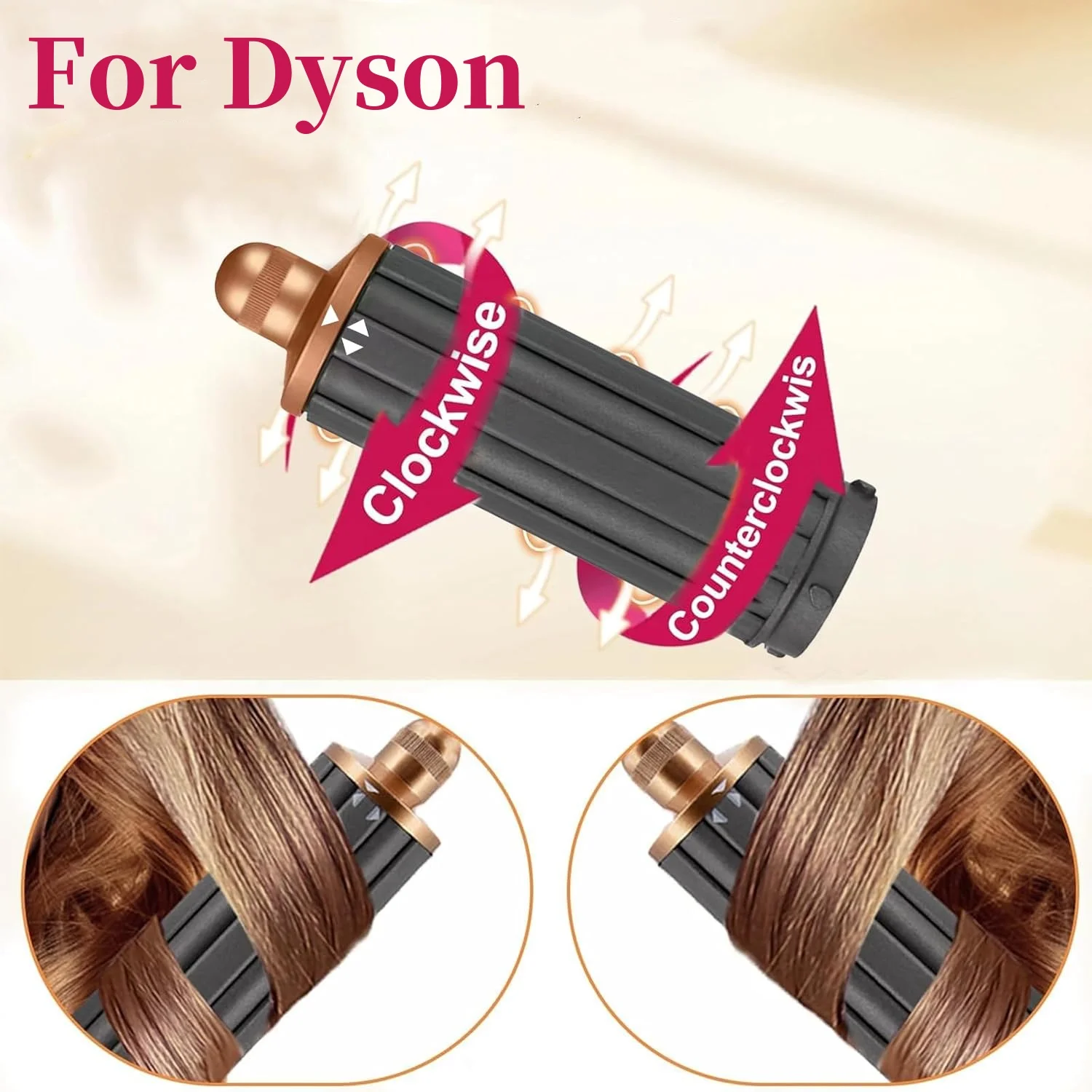 40MM/30MM Curling Barrels For Dyson Airwrap Styler Parts Accessories, Multifunctional 2 in 1 Automatic Curling Styling Tool